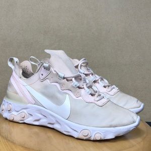 Nike React Element 55 Pale Pink Athletic Sneaker Shoes Women’s‎ size 7.5
